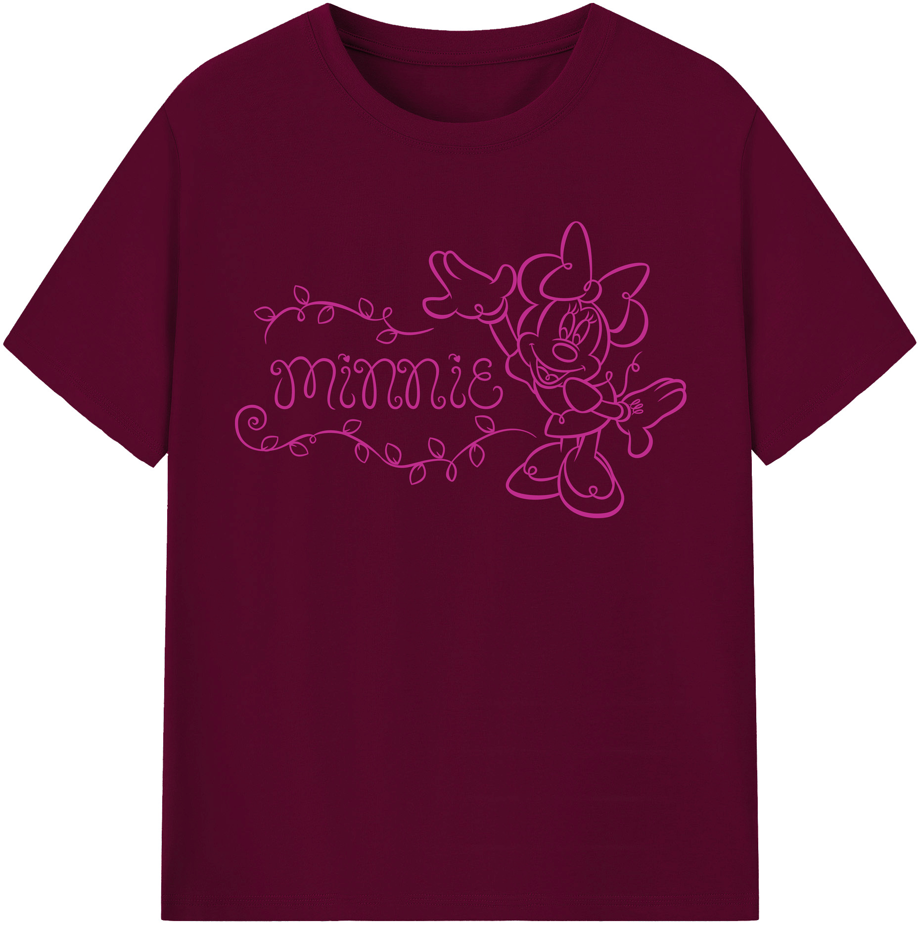 （画像用） ミッキーマウス Mickey Mouse レディースカジュアルプリントTシャツ（綿100％）